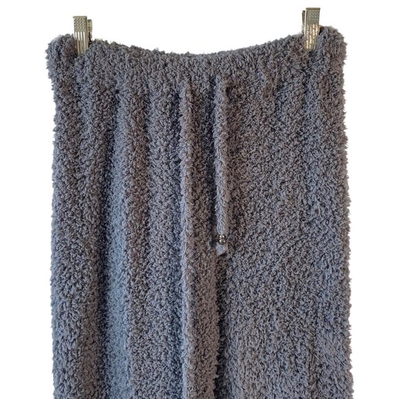 VICI Solid Gray Fuzzy Sherpa High-Rise Waist Straight-Leg Lounge Pants Small - Picture 3 of 7